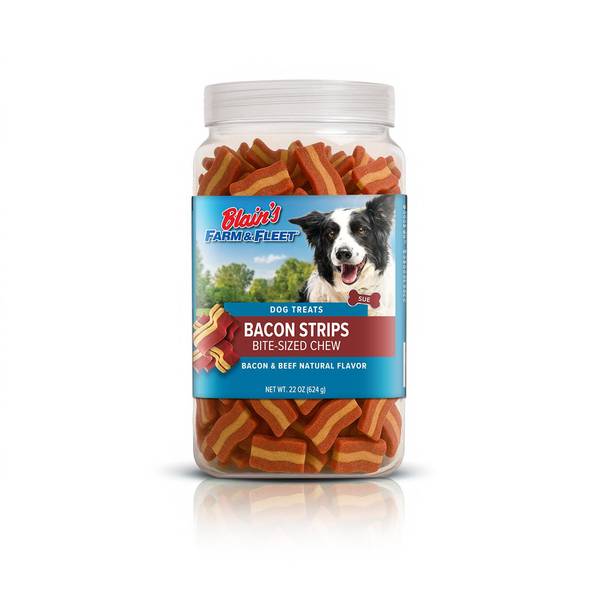 Photo of 22oz Bacon Strips Dog Treats