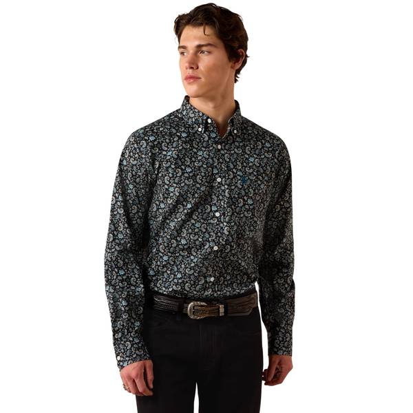 Photo of Men's Wrinkle Free Barrette Fitted Long Sleeve Shirt