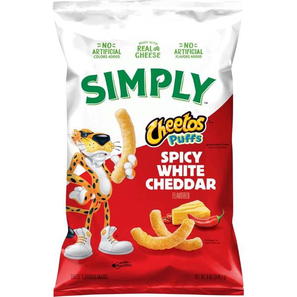 Photo of 6 oz Simply Puffs Spicy White Cheddar