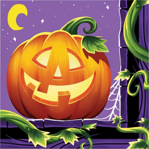 Photo of 16 Count Pumpkin Prowlers Luncheon Napkin