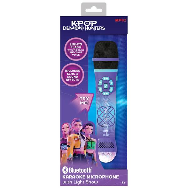 KPOP Demon Hunters Bluetooth Karaoke Microphone with Light Show