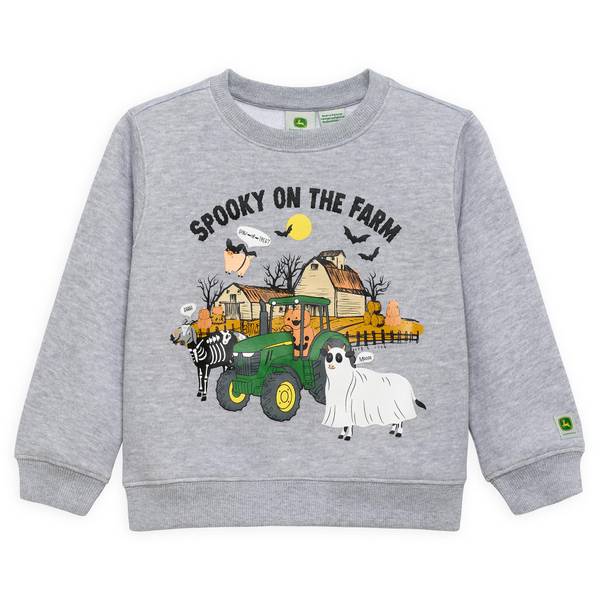 John Deere Toddler Spooky on the Farm Fleece Pullover Sweatshirt