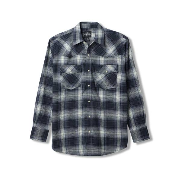 Work N' Sport Men's Long Sleeve Western Flannel Shirt