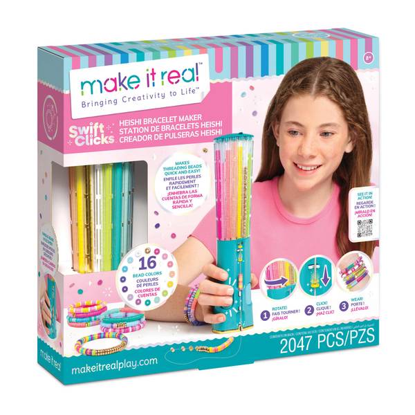 Make It Real Swift Click Heishi Bracelet Maker - Multi