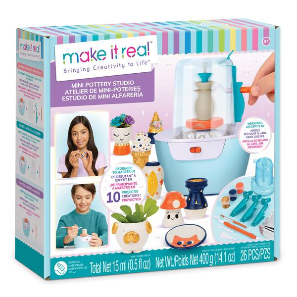 Make It Real Mini Pottery Studio Art Set, One Size