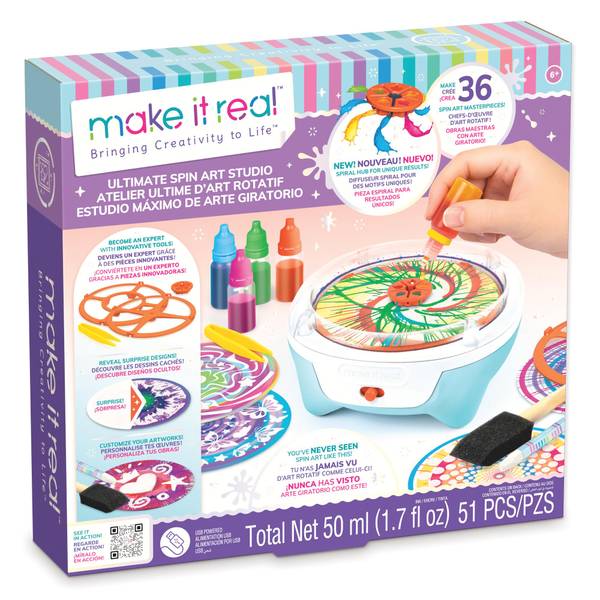 Make It Real Spin Art Innovation Station, Ages 8+ - Multi