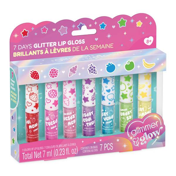 Make It Real Glimmer & Glow 7 Days Glitter Lip Gloss Set