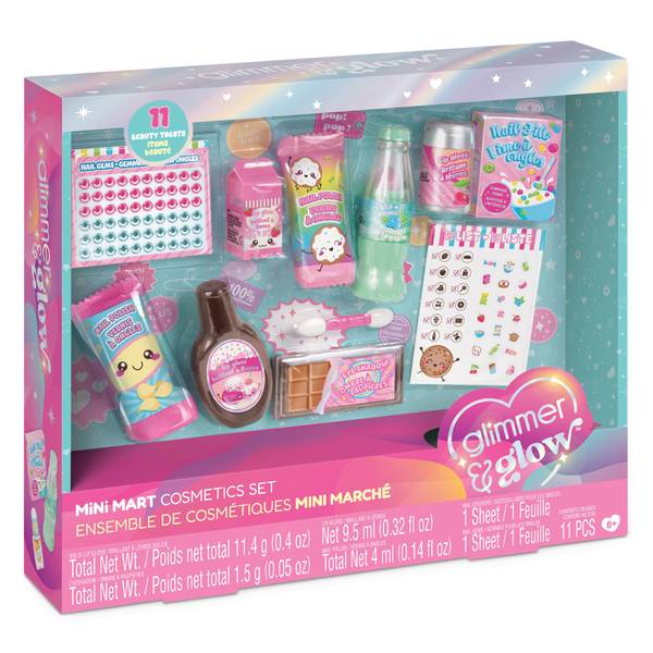 Make It Real Glimmer & Glow Mini Mart Cosmetics Set