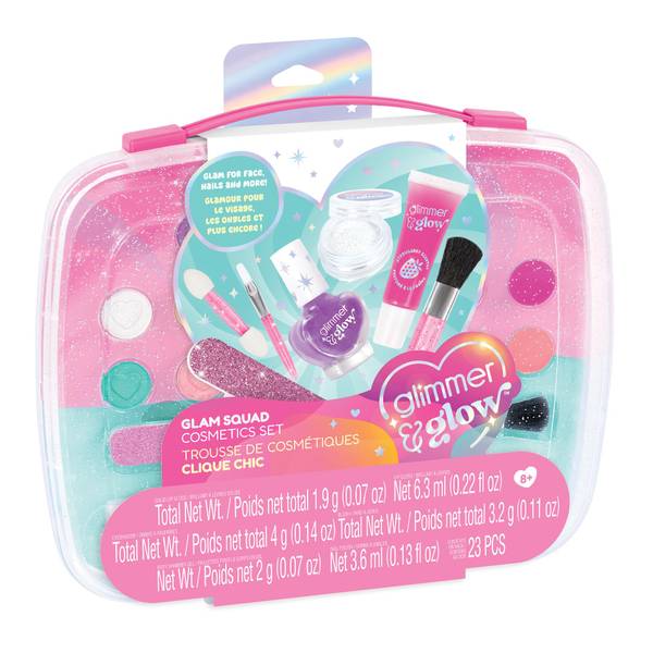 Make It Real Glimmer & Glow Glam Squad Cosmetics Set
