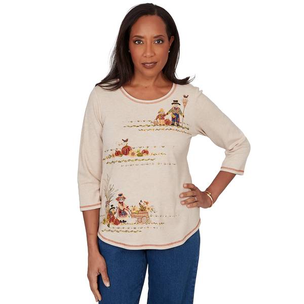 Photo of Women's Scarecrow Harvest Embroidered Knit Top