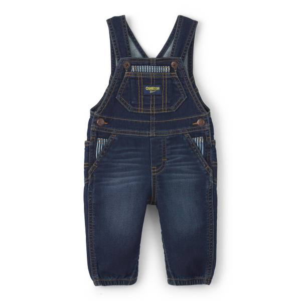 Photo of Infant Boy's Dark Wash Denim Overalls