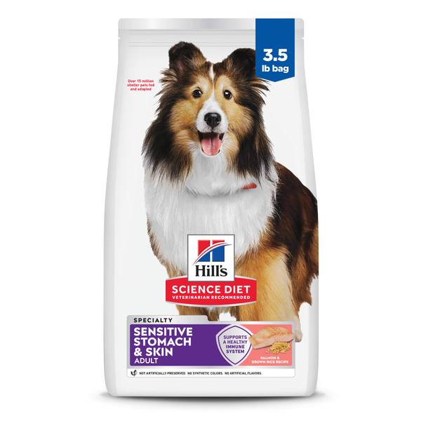 Photo of Adult Sensitive Stomach & Sensitive Skin Salmon & Brown Rice Recipe Dry Dog Food, 3.5 lb