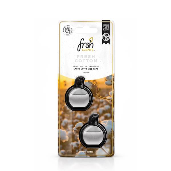Photo of 2 Pack Fresh Cotton Mini Vent Diffusers