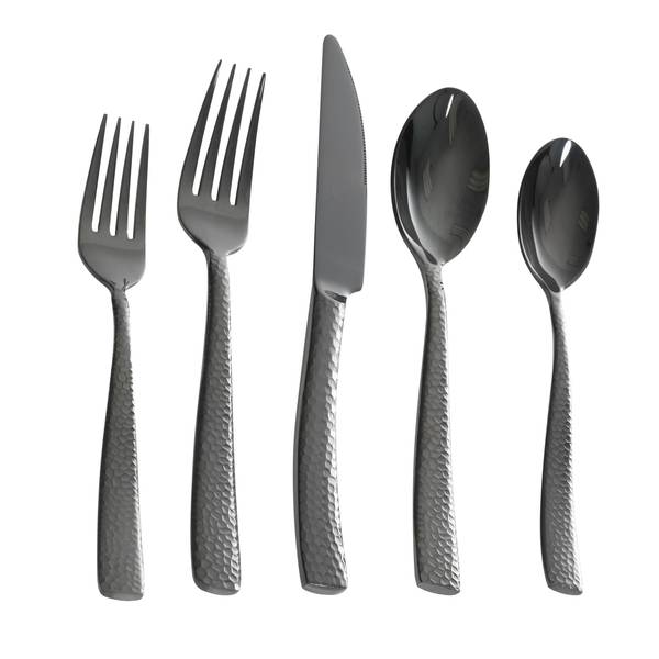 Photo of Stonehenge Black 20-piece Flatware Set
