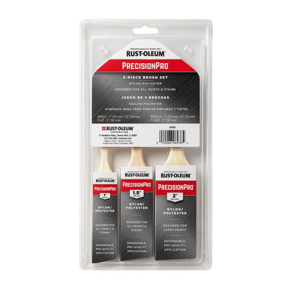 Photo of 3-Piece PrecisionPro Nylon/Polyester Brush Set
