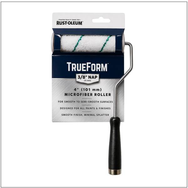 Photo of 4"x3/8" Nap TrueForm Microfiber Roller Cover and Frame