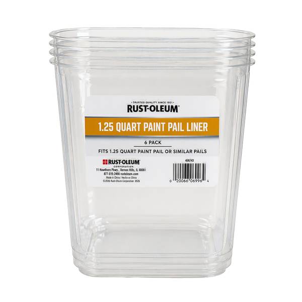 Photo of 6 Pack 1.25 Quart SureGlide Paint Pail Liners