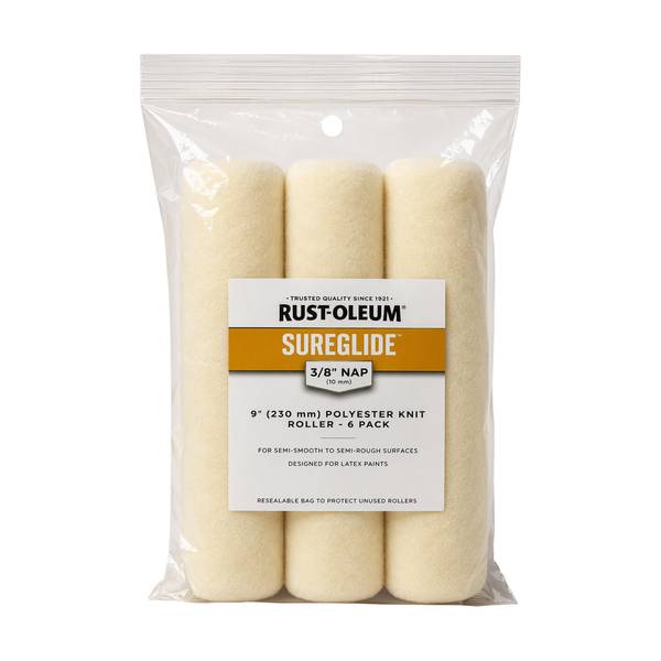Photo of 6 Pack 9"x3/8" Nap SureGlide Polyester Knit Roller Cover