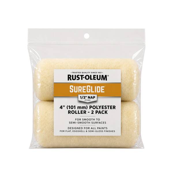 Photo of 2 Pack 4"x1/2" Nap SureGlide Polyester Roller