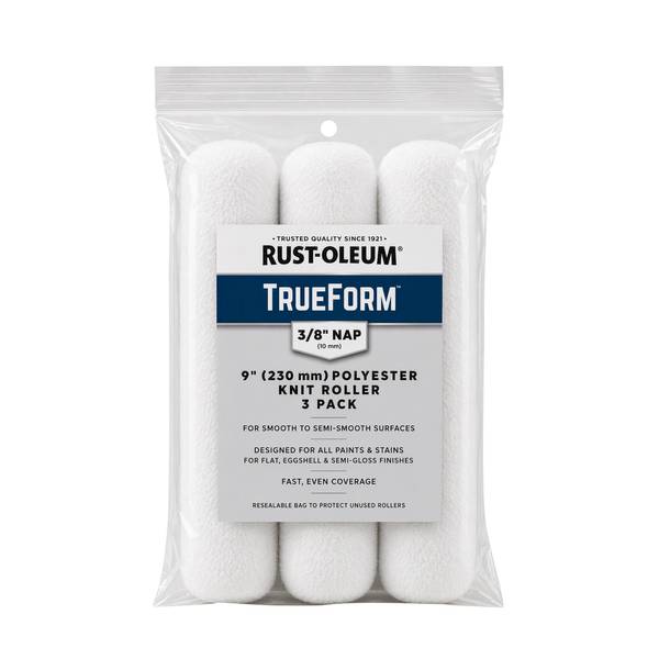 Photo of 3 Pack 9"x 3/8" Nap TrueForm Polyester Knit Roller Cover
