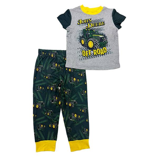 Photo of Toddler Boys' Off Road Green/Gray 2-Piece Short Sleeve Pajama Set