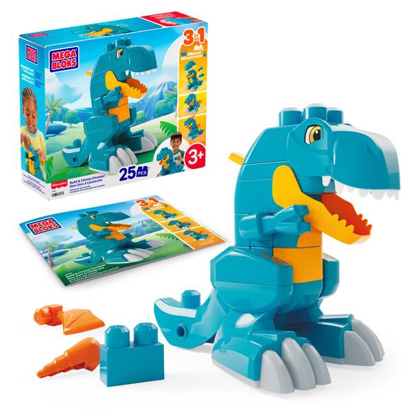 Mega Bloks Fisher Price Rolling 3 In 1 25 Piece Building Set