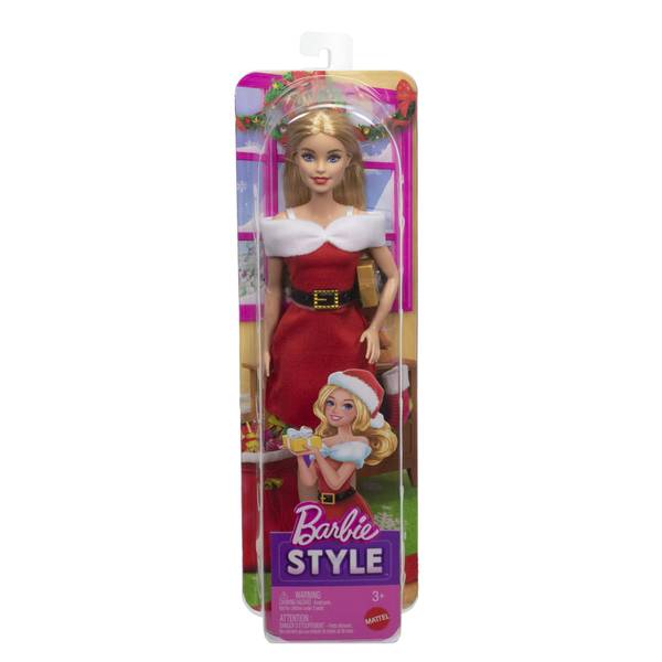 Barbie Style Santa Doll