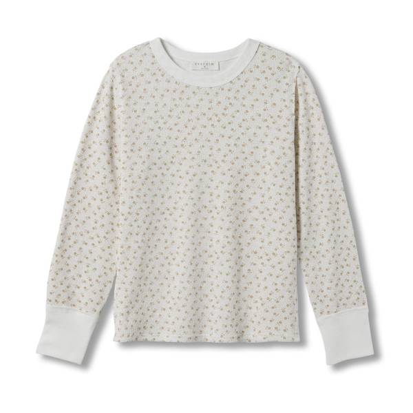 Photo of Women's Long Sleeve Printed Ditsy Waffle Top