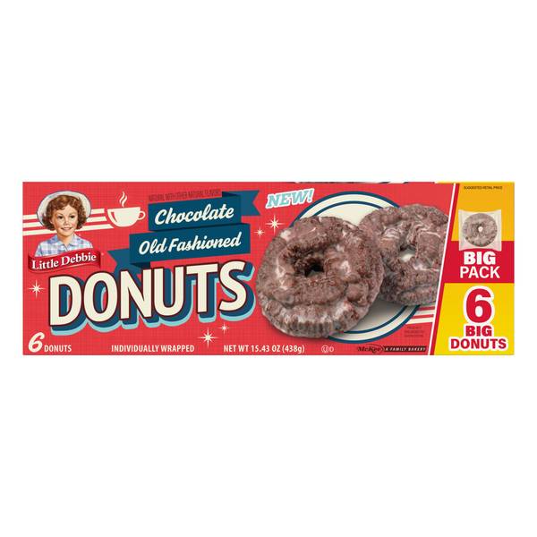 Photo of 15.43oz Big Pack Chocolate Old Fashioned Donuts