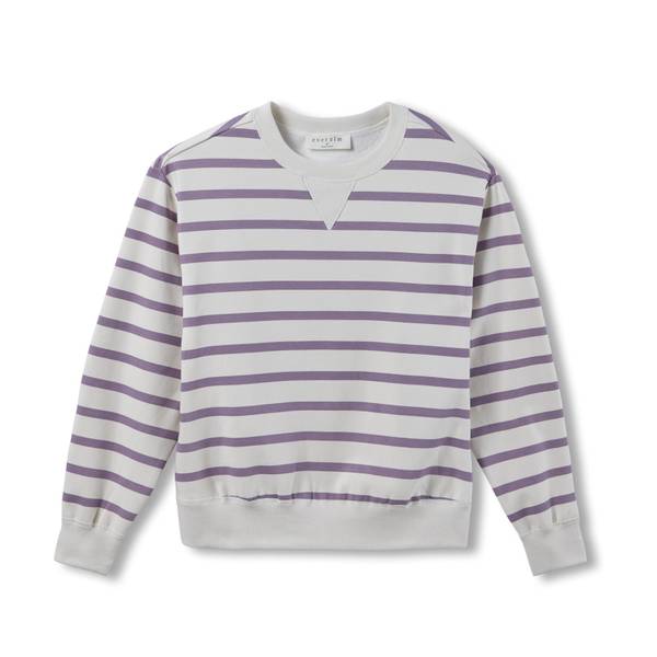 Photo of Women's Long Sleeve Stripe Sweatshirt