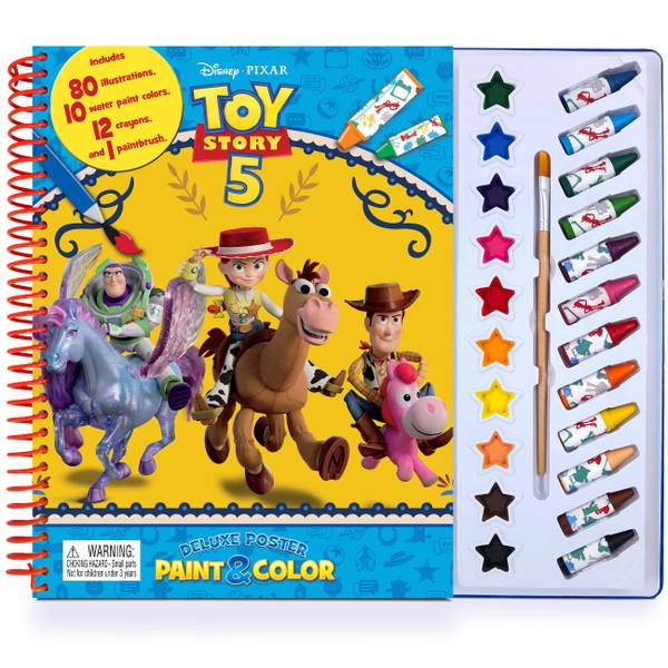 Phidal Publishing Inc Toy Story 5 Deluxe Poster Paint & Color Book