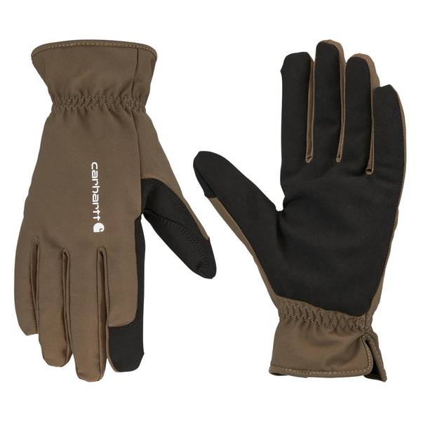 Carhartt Men's Thermal-Lined High Dexterity Open Cuff Glove, Medium, Tarmac Black