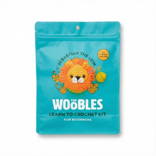 Woobles Beginners Crochet Kit - Sebastian The Lion