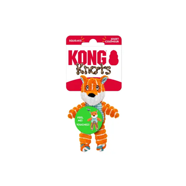 KONG Floppy Knots Fox Extra Small Dog Toy - NKF51 | Blain's Farm