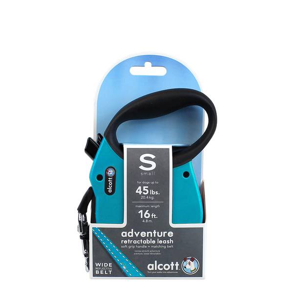 Paws & Alcott 067020 16 ft. Alcott Retractable Leash - Blue, Small