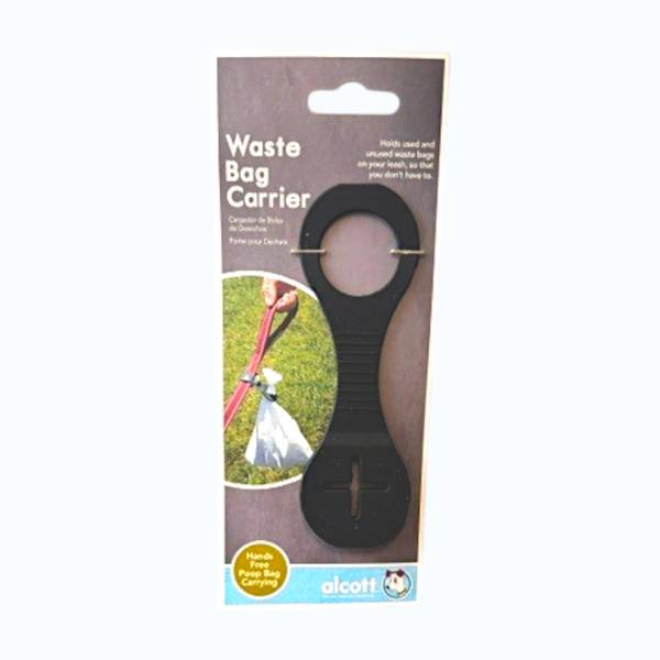 Alcott Hands-Free Dog Waste Poop Bag Carrier - Black - One Size