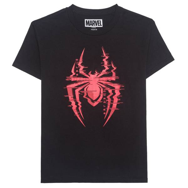 Photo of Boys' Spiderman Logo Glitch Short Sleeve T-Shirt