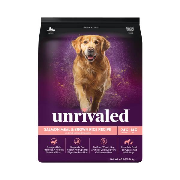 Photo of Salmon Meal & Brown Rice 24/14 Dog Food, 40 lb