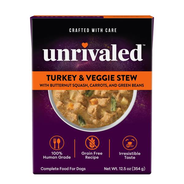 Photo of Turkey & Veggie Stew with Butternut Squash, Carrots and Green Beans Dog Food, 12.5 oz