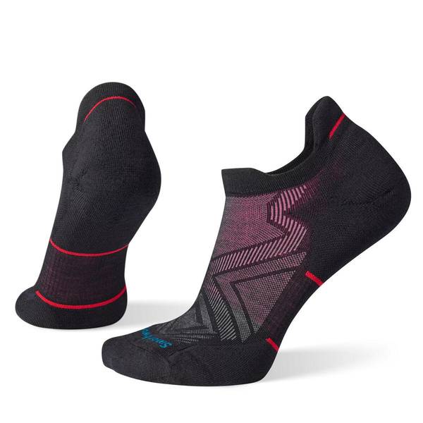 SmartWool Women's Run Targeted Cushion Low Ankle Socks, Medium, Black