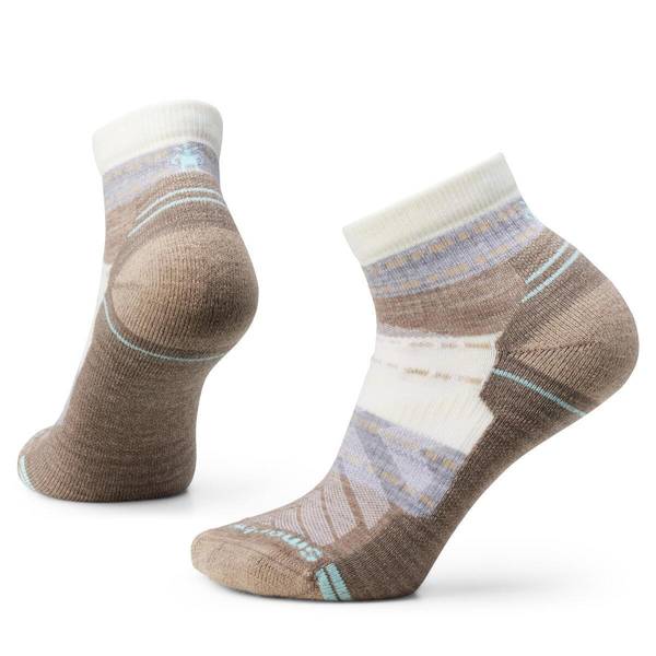 SmartWool Women's Hike Light Cushion Margarita Ankle Socks, Medium, Natural