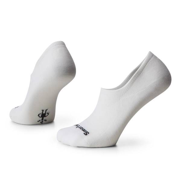 Smartwool Everyday No Show Zero Cushion Socks, Men's, Medium, White