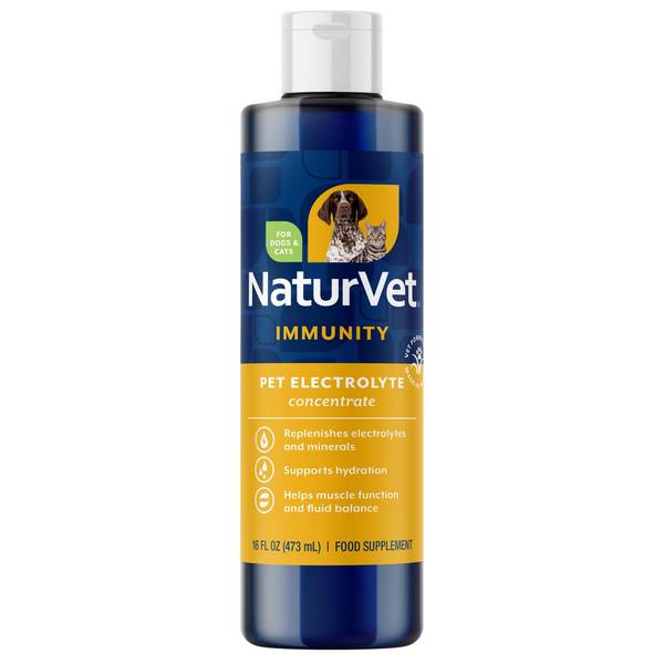 NaturVet Pet Electrolyte Concentrate Hydration Support for Dogs & Cats (16 oz (Makes 32 oz))