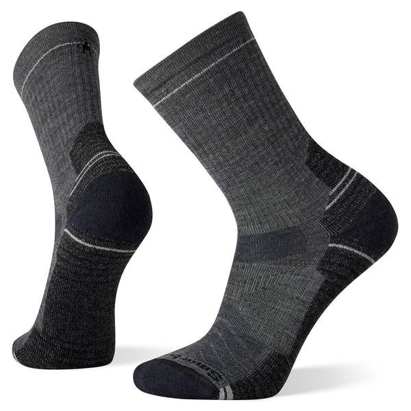 SmartWool Men's Hike Light Cushion Crew Socks, Large, Medium Gray
