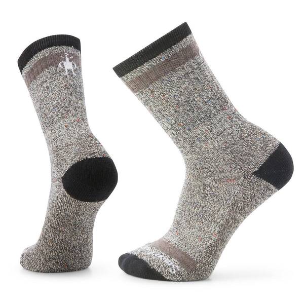 Smartwool Men's Everyday Larimer Light Cushion Crew Socks, XL, Black/Taupe Heather