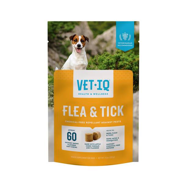 Photo of 60 Count Hickory Smoke Flavored Flea & Tick Supplement Soft Dog Chews