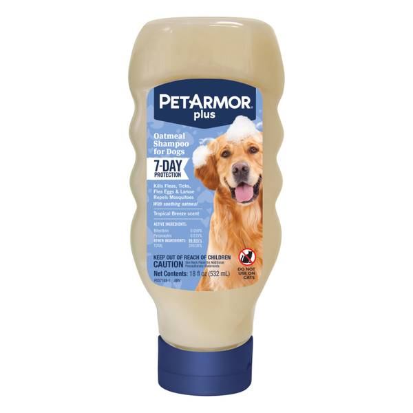 PetArmor Plus Oatmeal Dog Shampoo - Tropical Breeze Scent - 18 oz