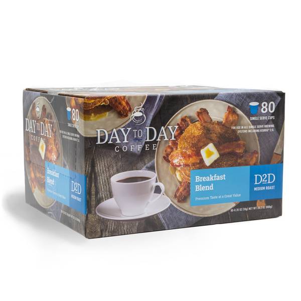 Photo of 80 Count Breakfast Blend Single Serve Coffee Cups