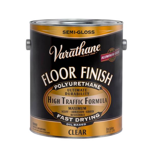 Photo of 1 Gallon 250 VOC Premium Semi-Gloss Oil-Based Interior Floor Finish Polyurethane