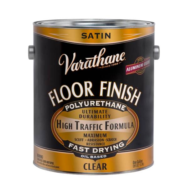 Photo of 1 Gallon 250 VOC Premium Satin Oil-Based Interior Floor Finish Polyurethane